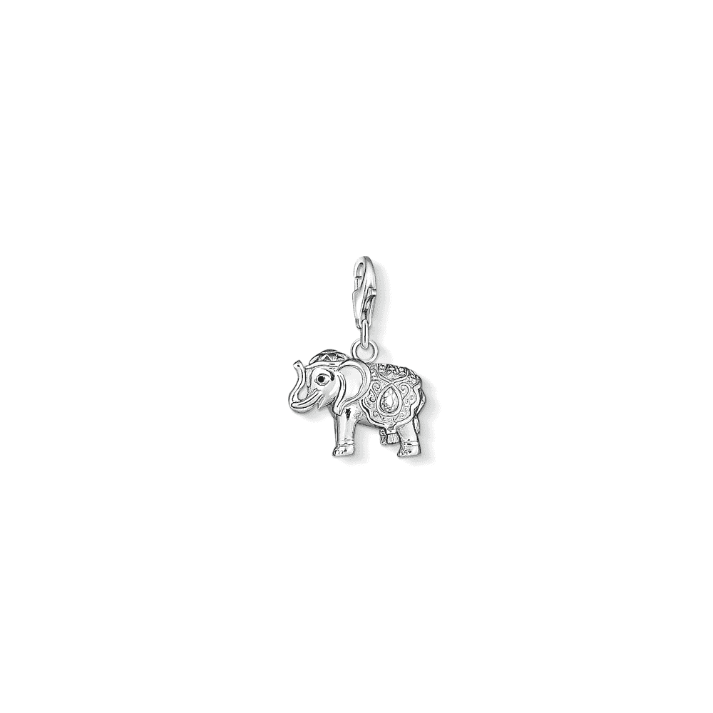 STERLING SILVER INDIAN ELEPHANT CHARM PENDANT