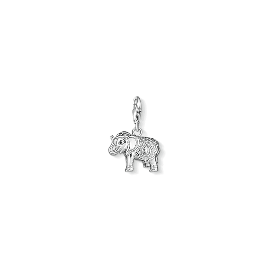 STERLING SILVER INDIAN ELEPHANT CHARM PENDANT