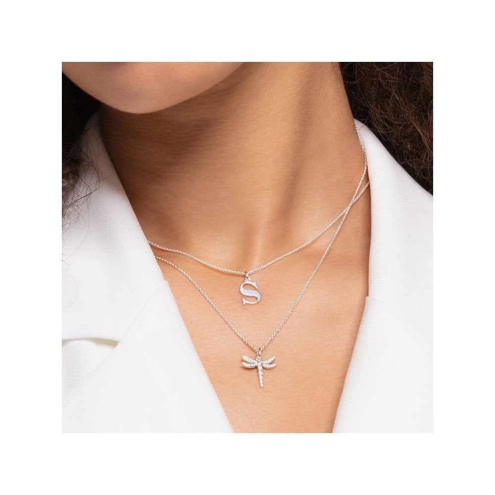 STERLING SILVER INITAL A TO Z NECKLACE