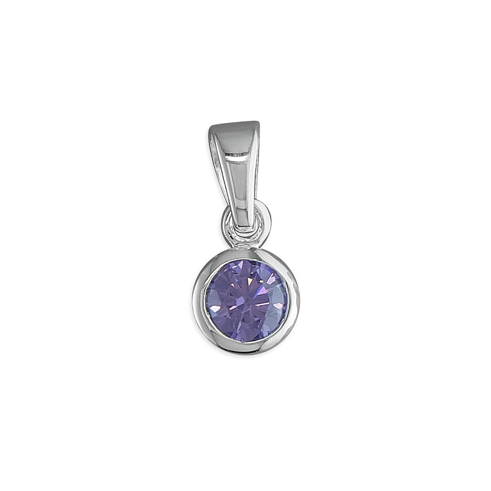 STERLING SILVER JUNE BIRTHSTONE PENDANT