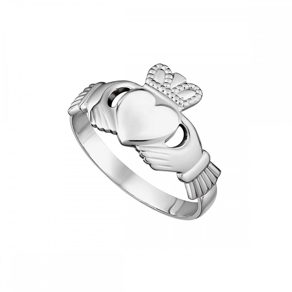 STERLING SILVER LADIES CLADDAGH RING 