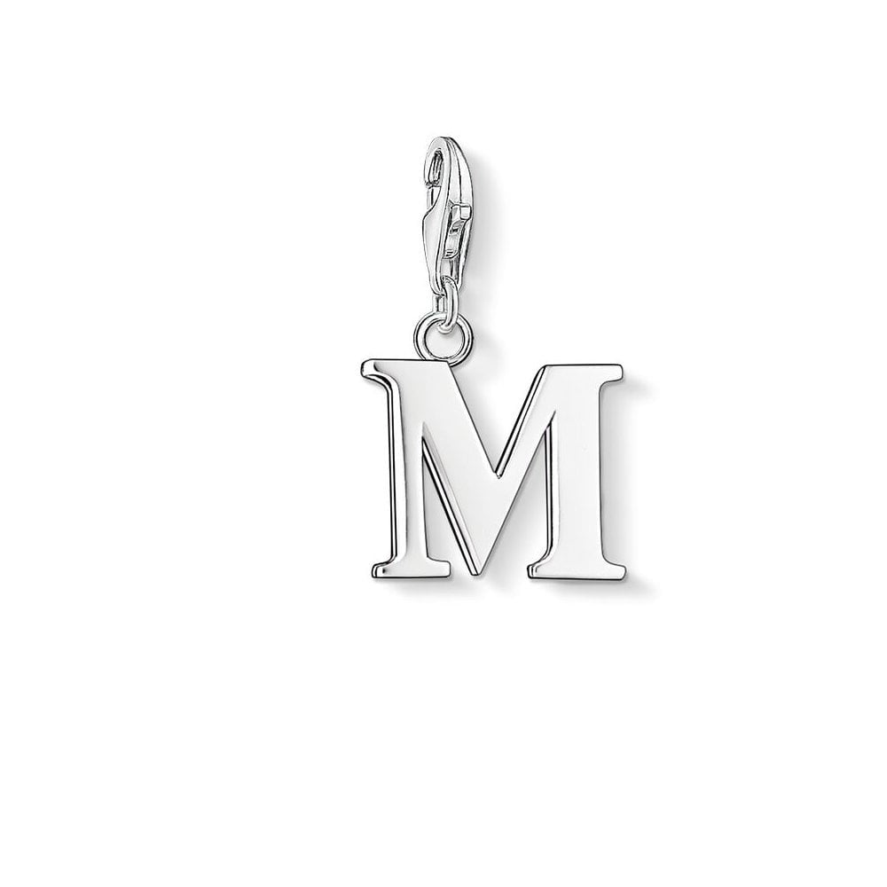 STERLING SILVER LETTER "M" CHARM