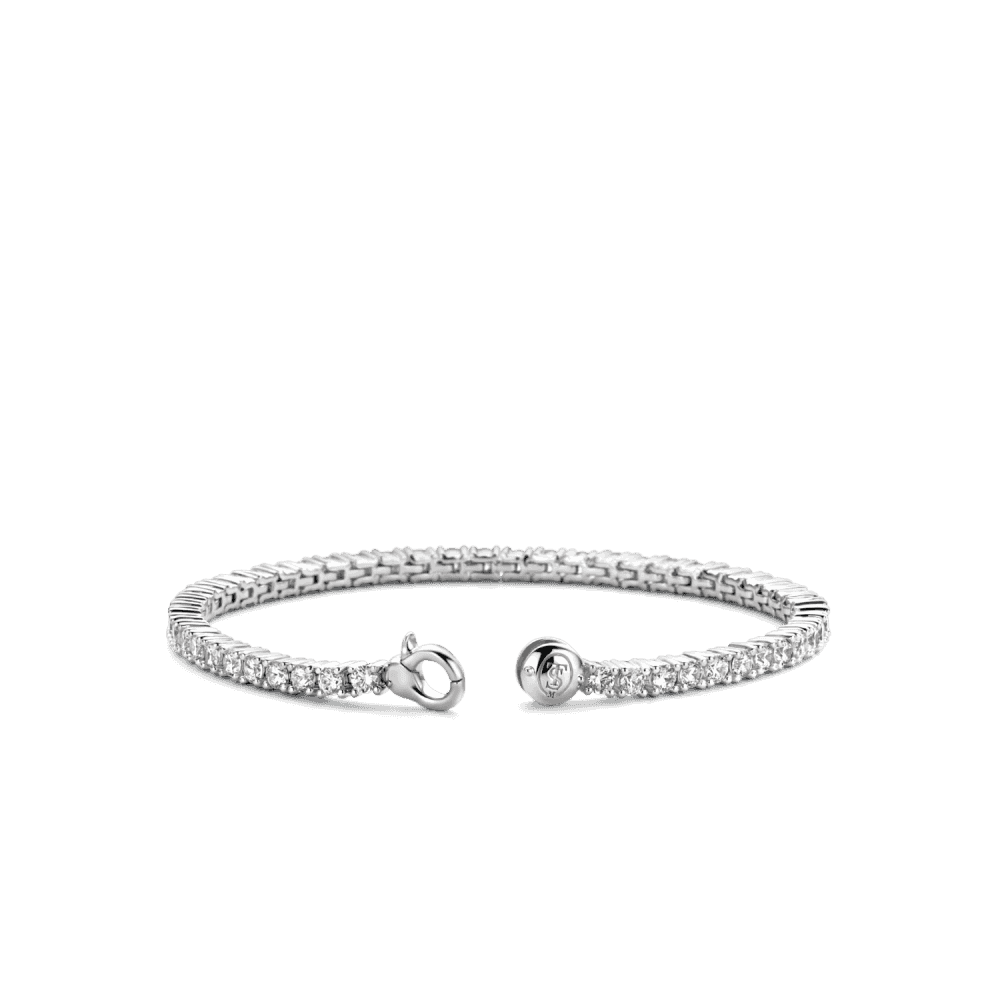 STERLING SILVER MILANO CUBLIC ZIRCONIA BRACELET
