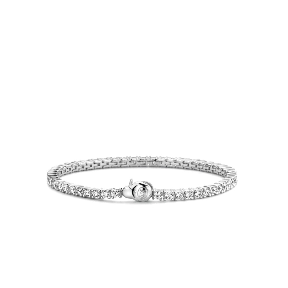 STERLING SILVER MILANO CUBLIC ZIRCONIA BRACELET