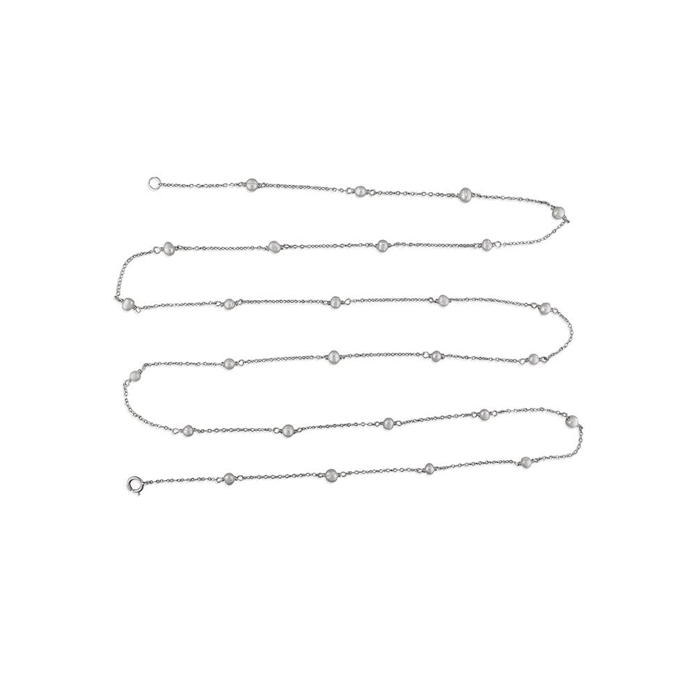 STERLING SILVER MULTI DISCS & CIRCLES NECKLACE