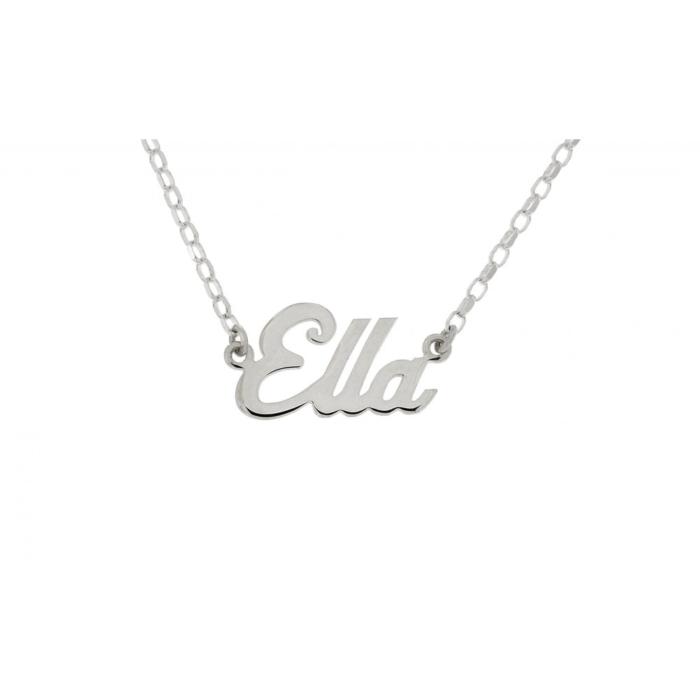 STERLING SILVER NAME NECKLACE MADE TO ORDER IN ANY NAME