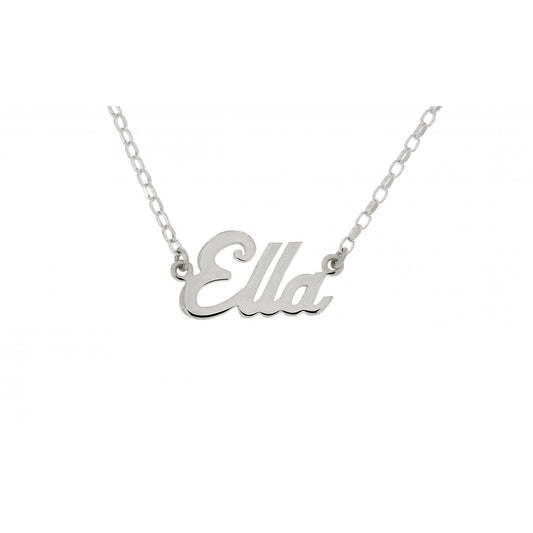 STERLING SILVER NAME NECKLACE MADE TO ORDER IN ANY NAME