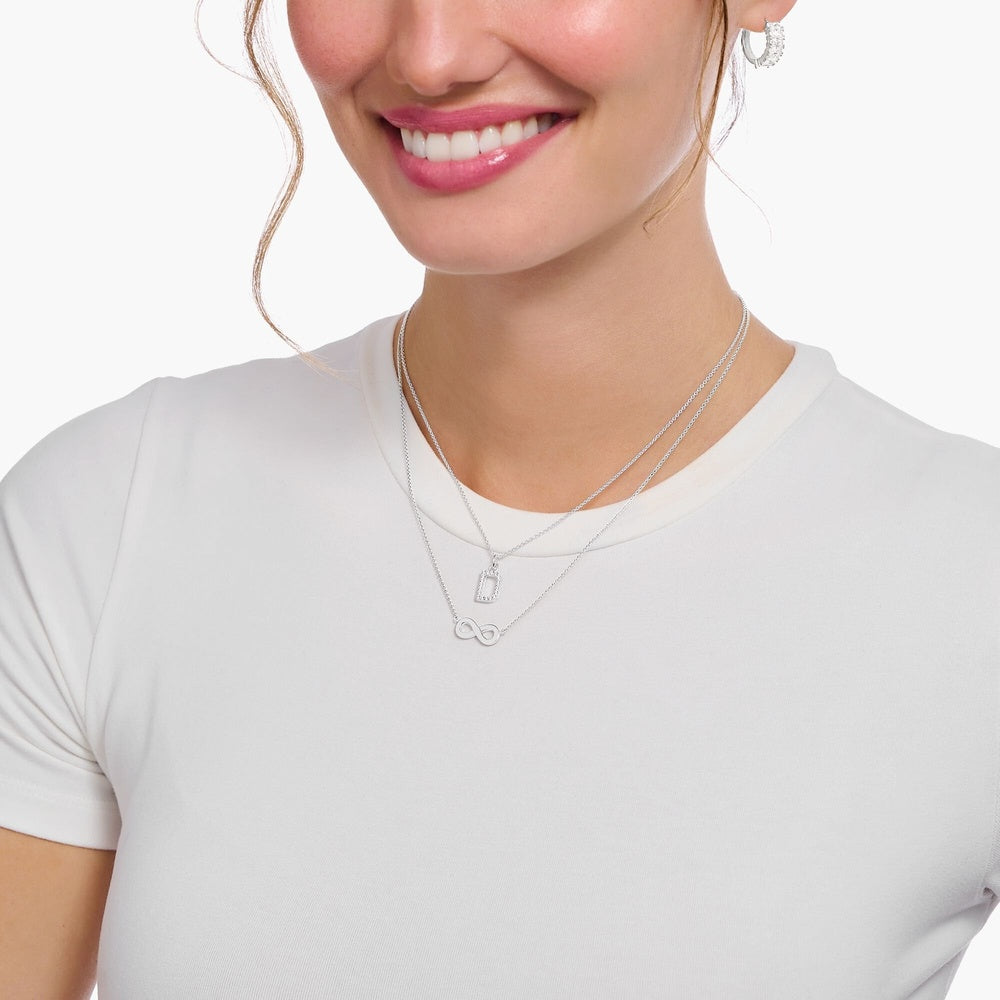 STERLING SILVER NECKACE WITH INFINITY PENDANT