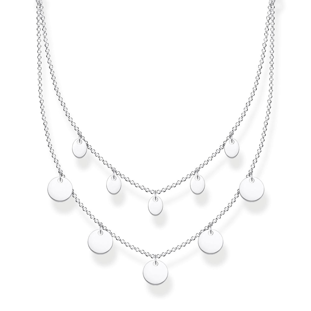 STERLING SILVER NECKLACE WITH DISC
