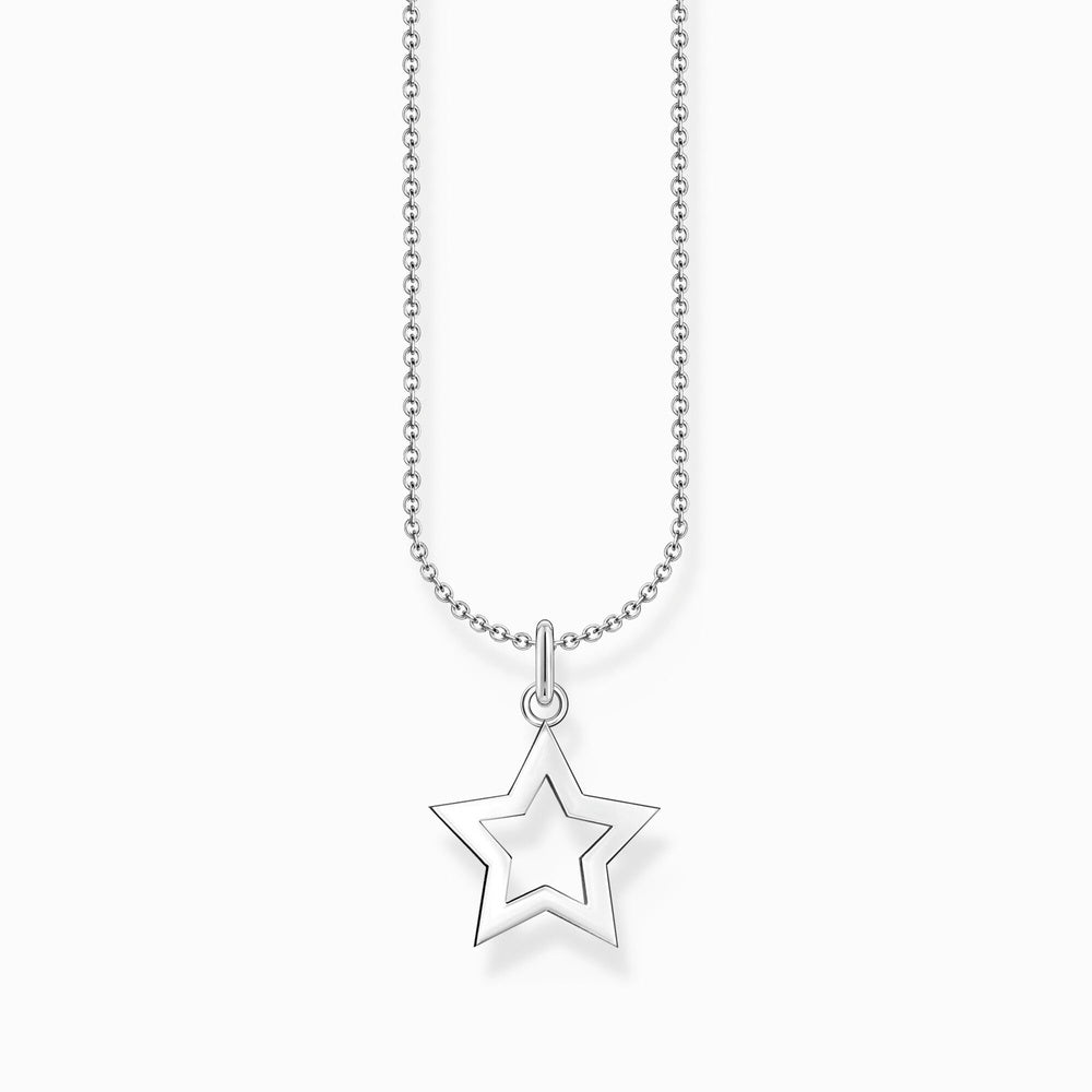 STERLING SILVER NECKLACE WITH STAR PENDANT
