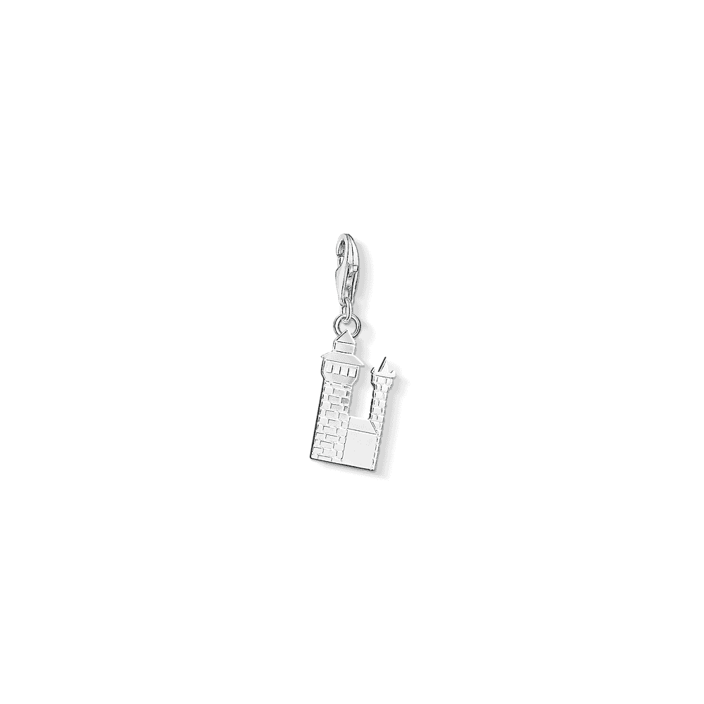 STERLING SILVER NUREMBERG CASTLE CHARM PENDANT