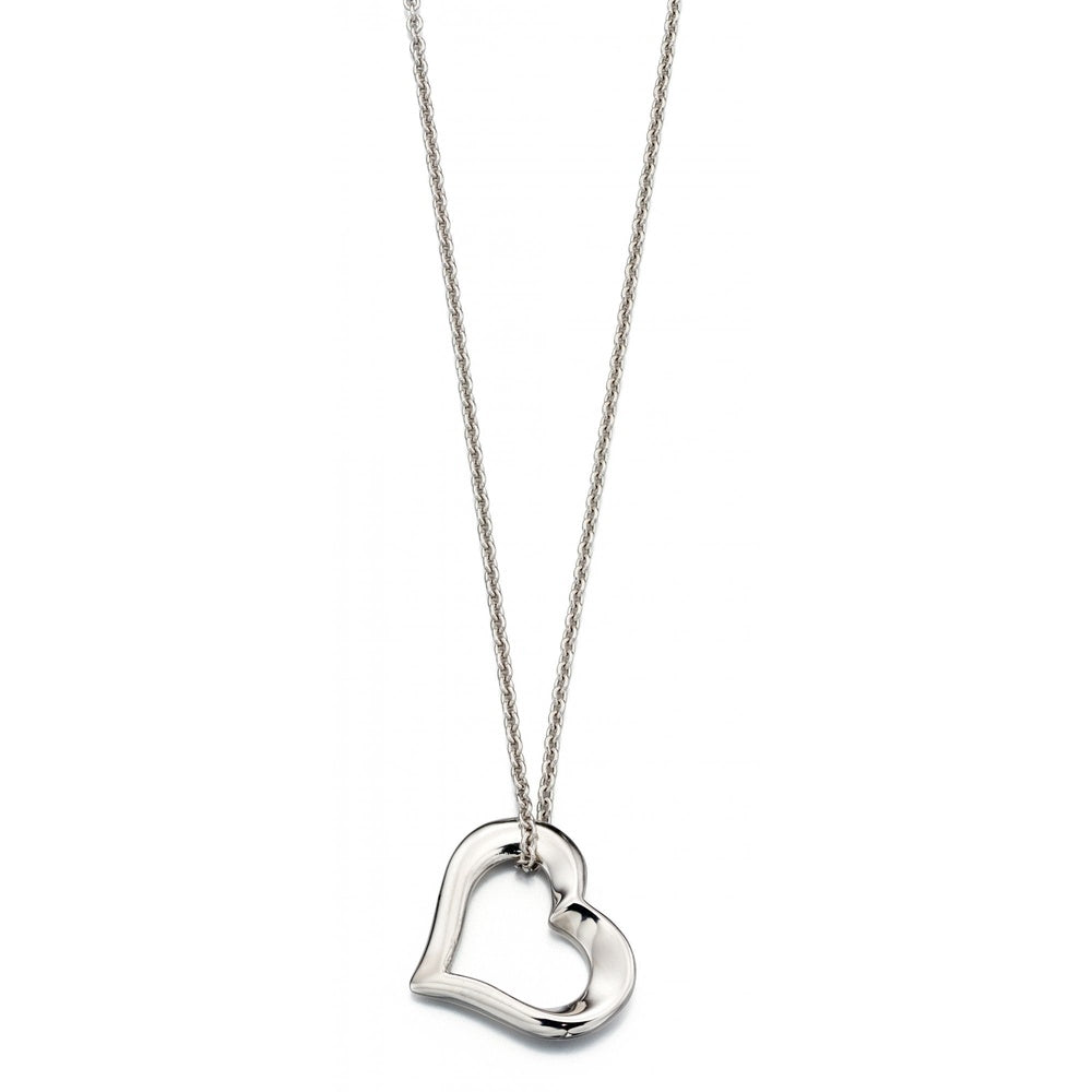 STERLING SILVER OPEN HEART LOLA PENDANT