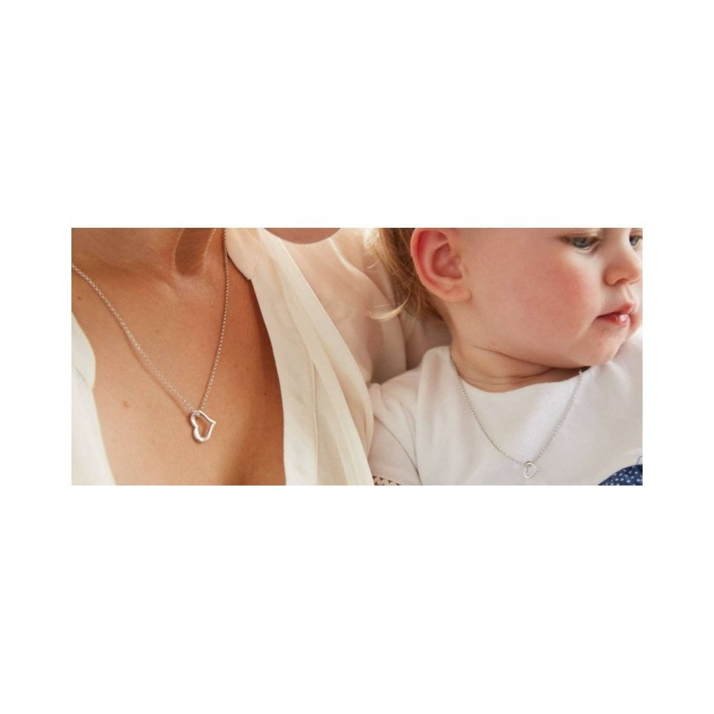 STERLING SILVER OPEN HEART LOLA PENDANT