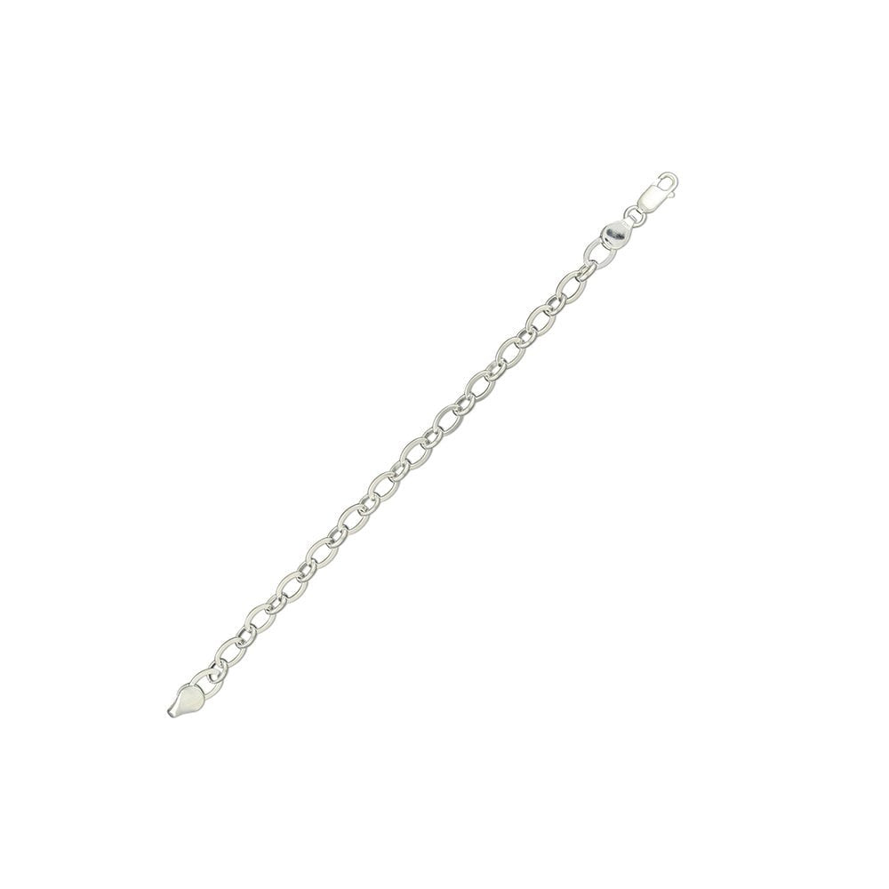 STERLING SILVER OVAL LINKS BRACELET