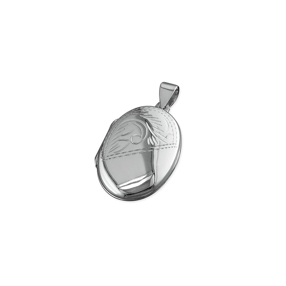 STERLING SILVER OVAL LOCKET