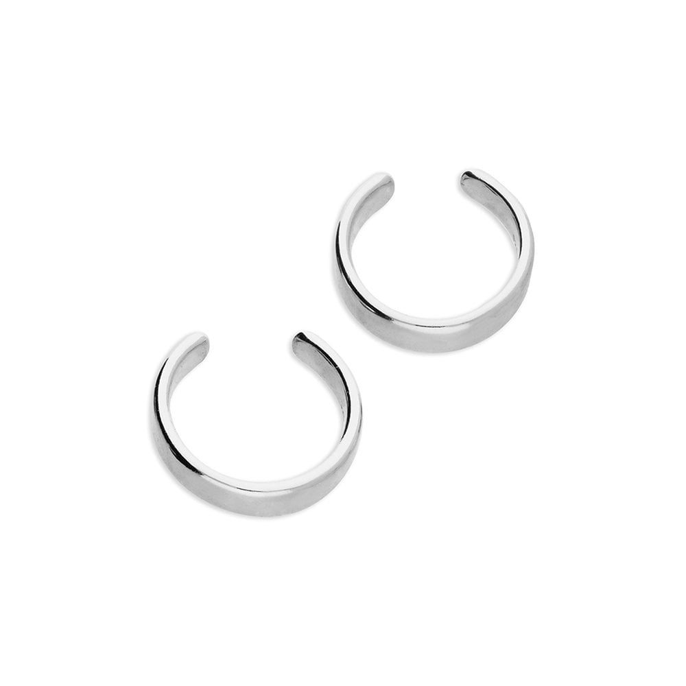STERLING SILVER PLAIN EAR CUFFS