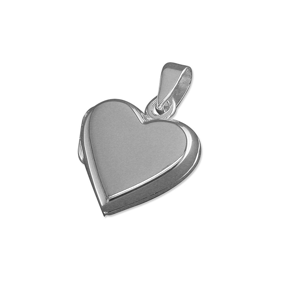 STERLING SILVER PLAIN HEART LOCKET