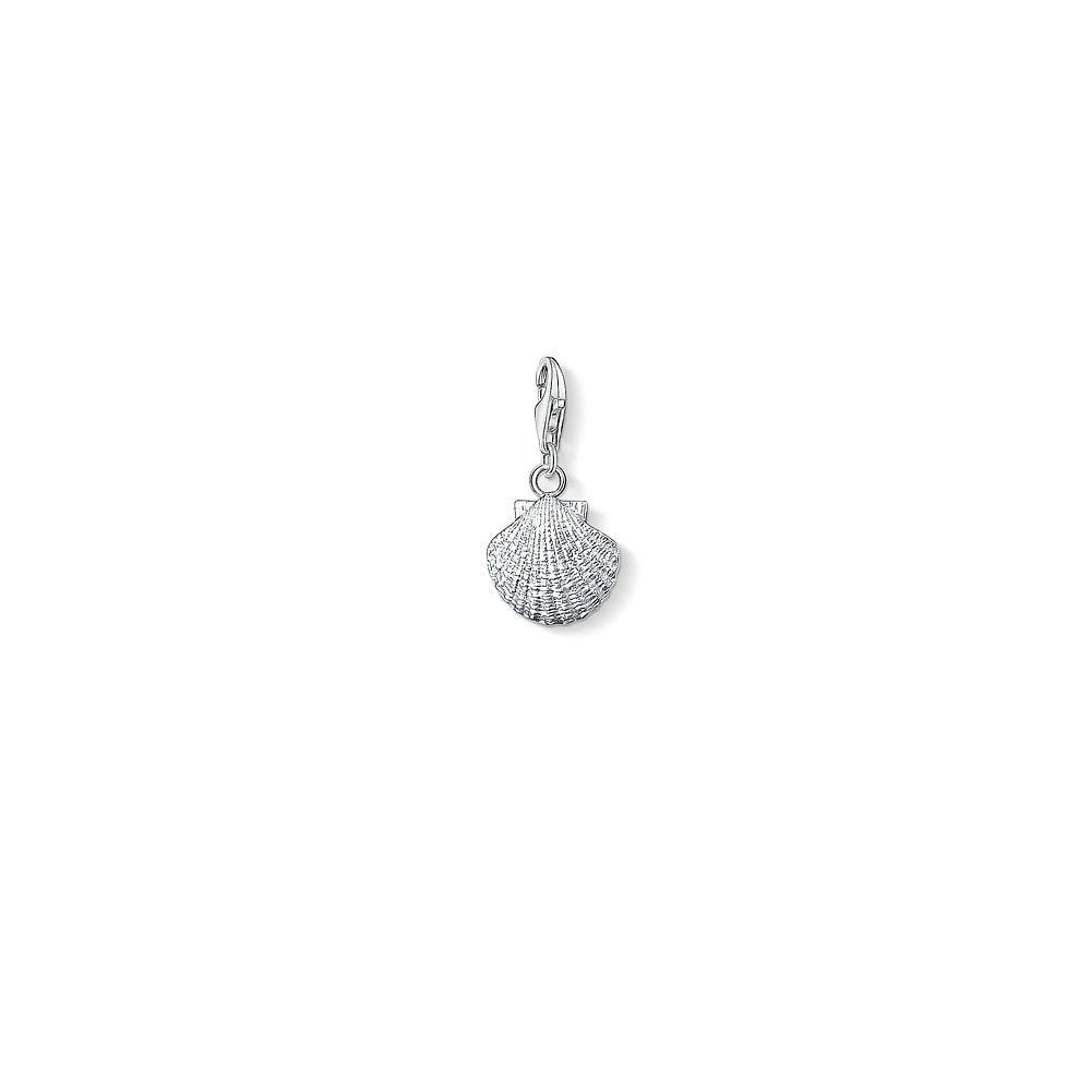 STERLING SILVER SEASHELL CHARM PENDANT