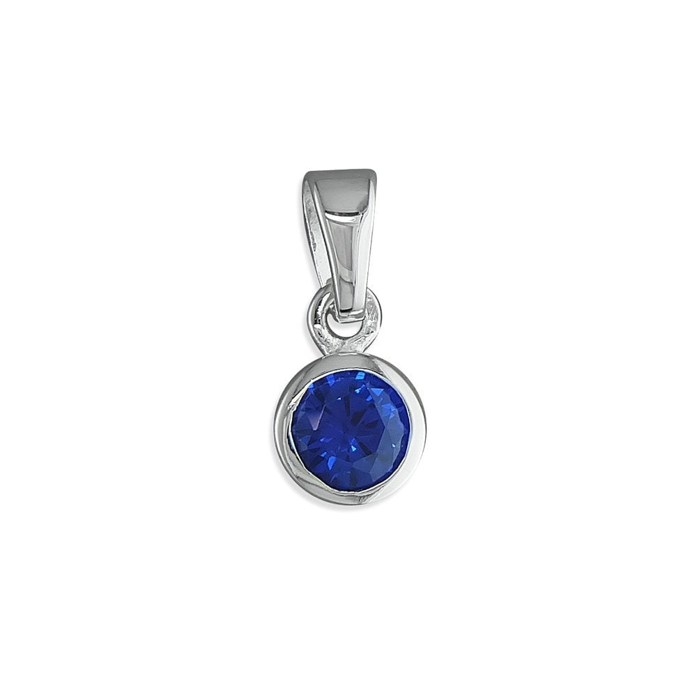 STERLING SILVER SEPTEMBER BIRTHSTONE PENDANT