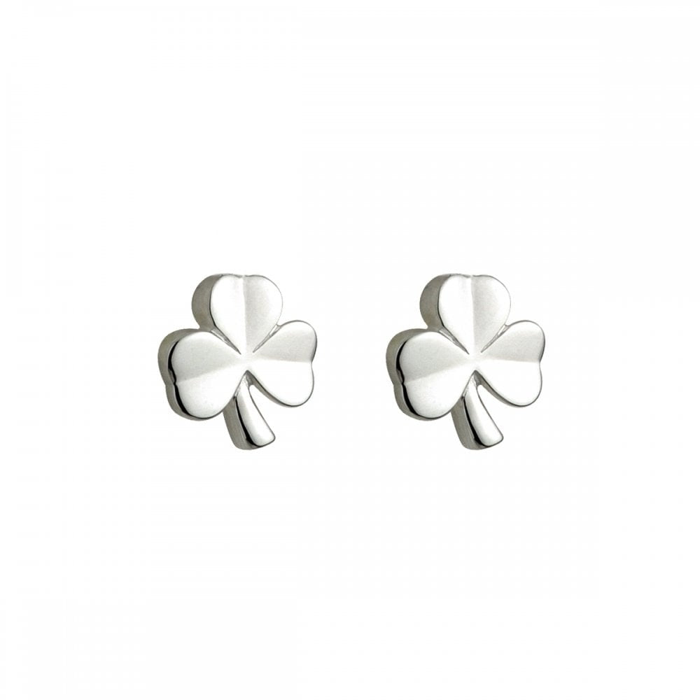 STERLING SILVER SHAMROCK EARRINGS