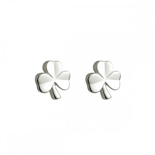 STERLING SILVER SHAMROCK EARRINGS