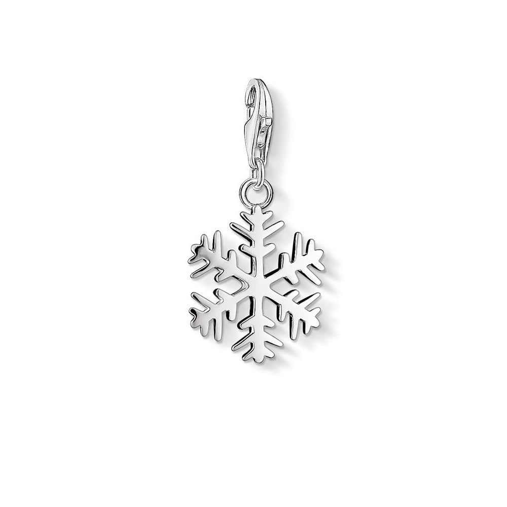 STERLING SILVER SNOWFLAKE FILIGREE CHARM