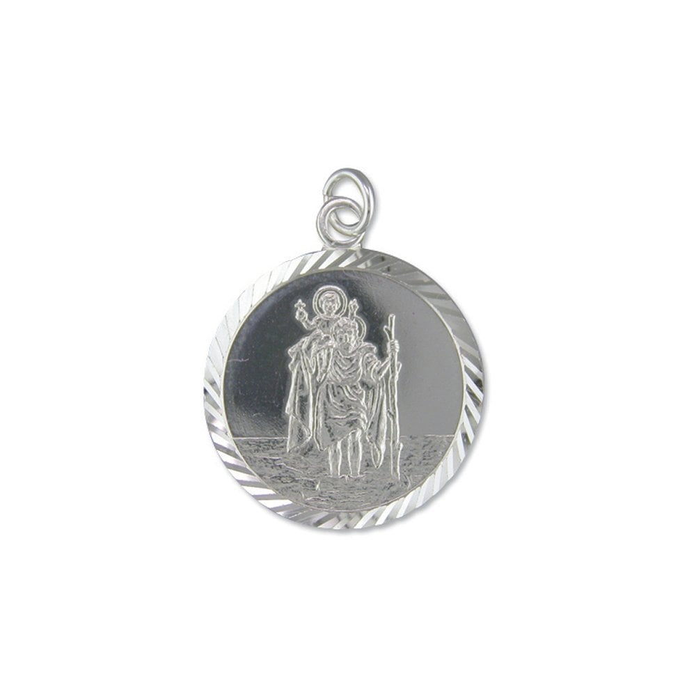STERLING SILVER ST CHRISTOPHER MEDAL 