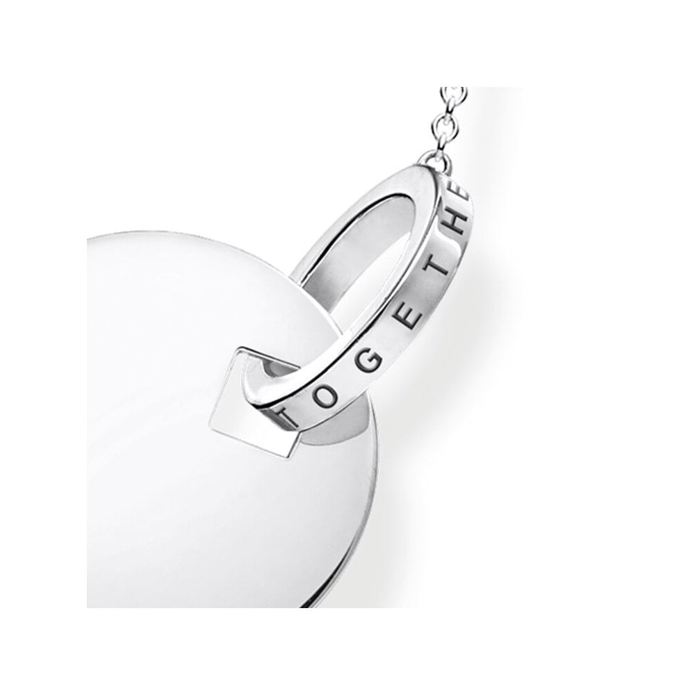 STERLING SILVER TOGETHER NECKLACE WITH "TOGETHER" AND "FOREVER" ENGRAVING