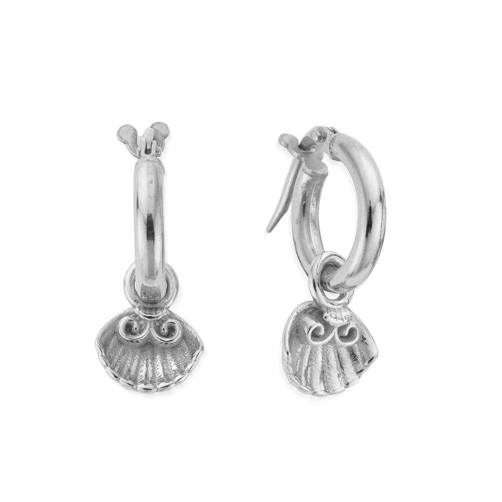 STERLING SILVER TRAVEL SEEKER SMALL HOOP EARRINGS