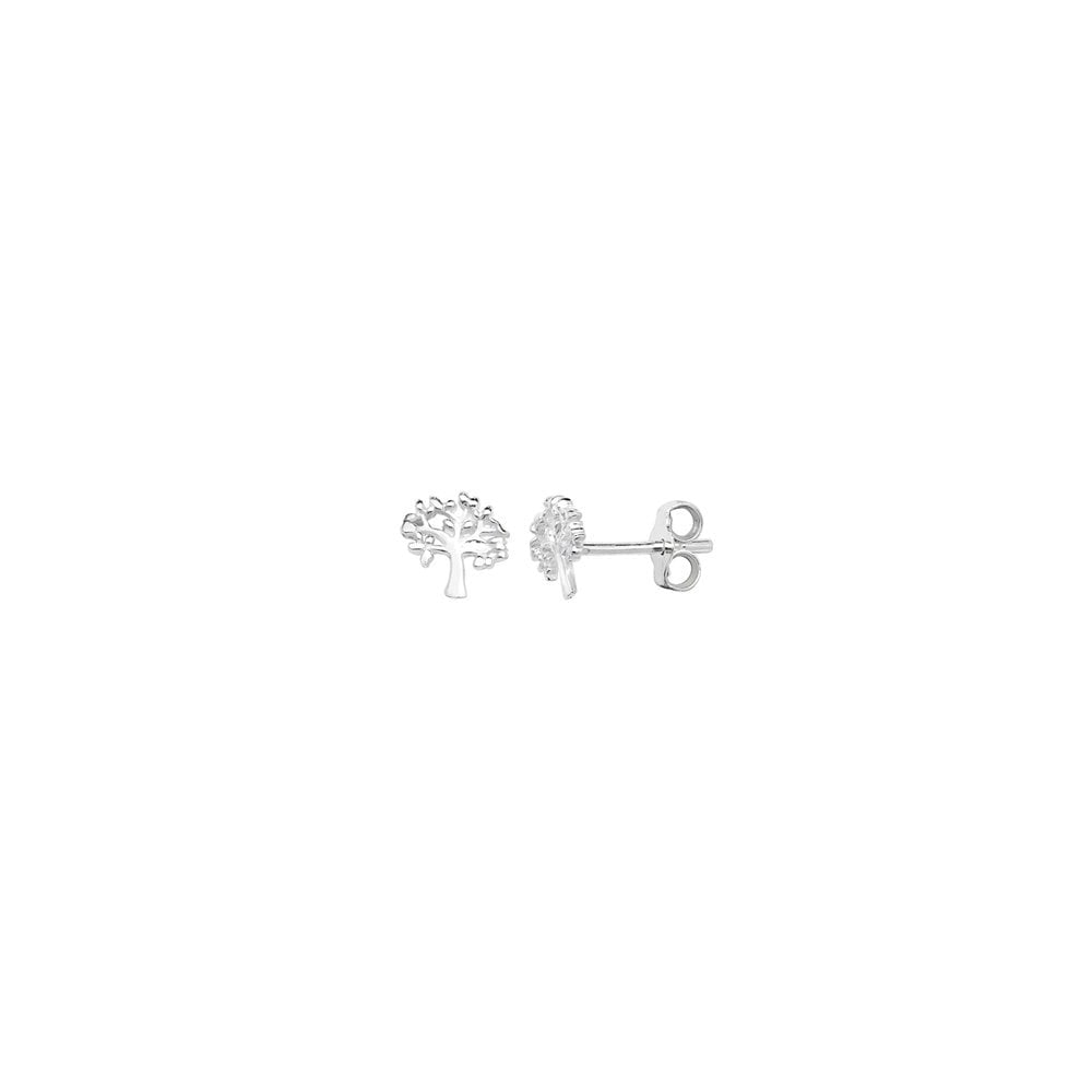 STERLING SILVER TREE OF LIFE STUD EARRINGS