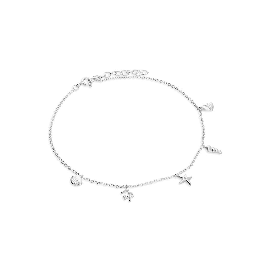 STERLING SILVER ####UNDER THE SEA#### ANKLE BRACELET