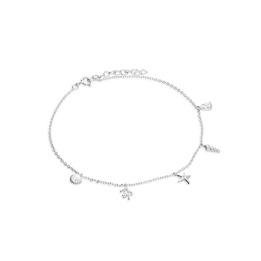 STERLING SILVER ####UNDER THE SEA#### ANKLE BRACELET