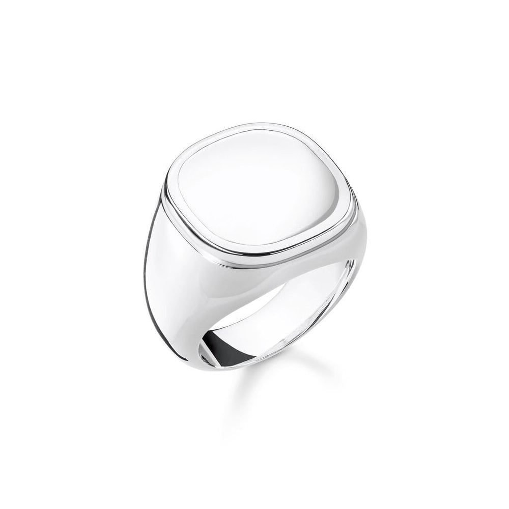 STERLING SILVER UNISEX CLASSIC ENGRAVABLE SIGNET RING