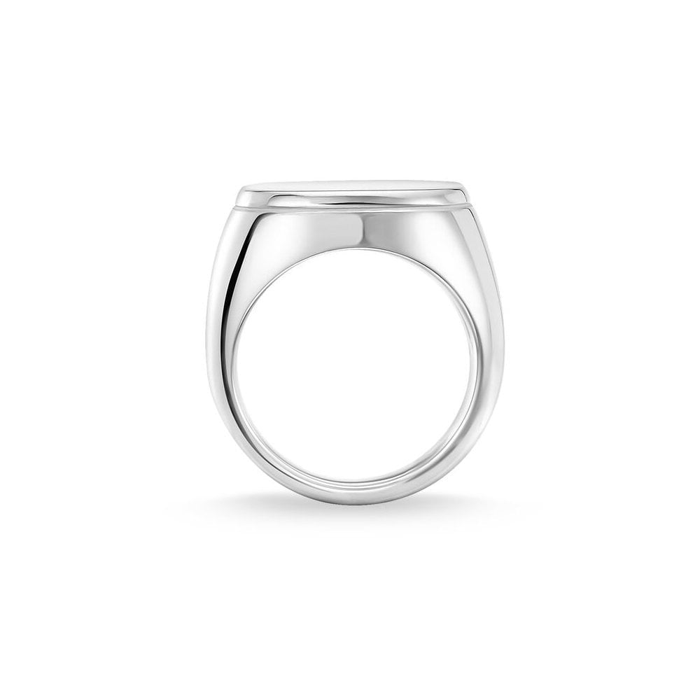 STERLING SILVER UNISEX CLASSIC ENGRAVABLE SIGNET RING