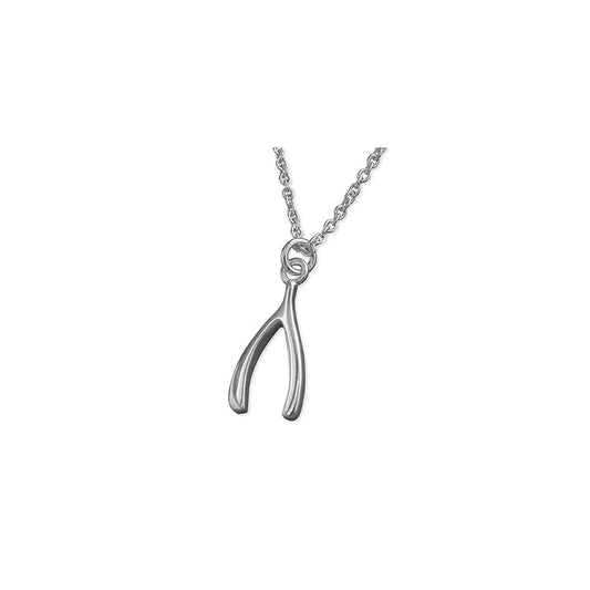 STERLING SILVER WISHBONE NECKLACE