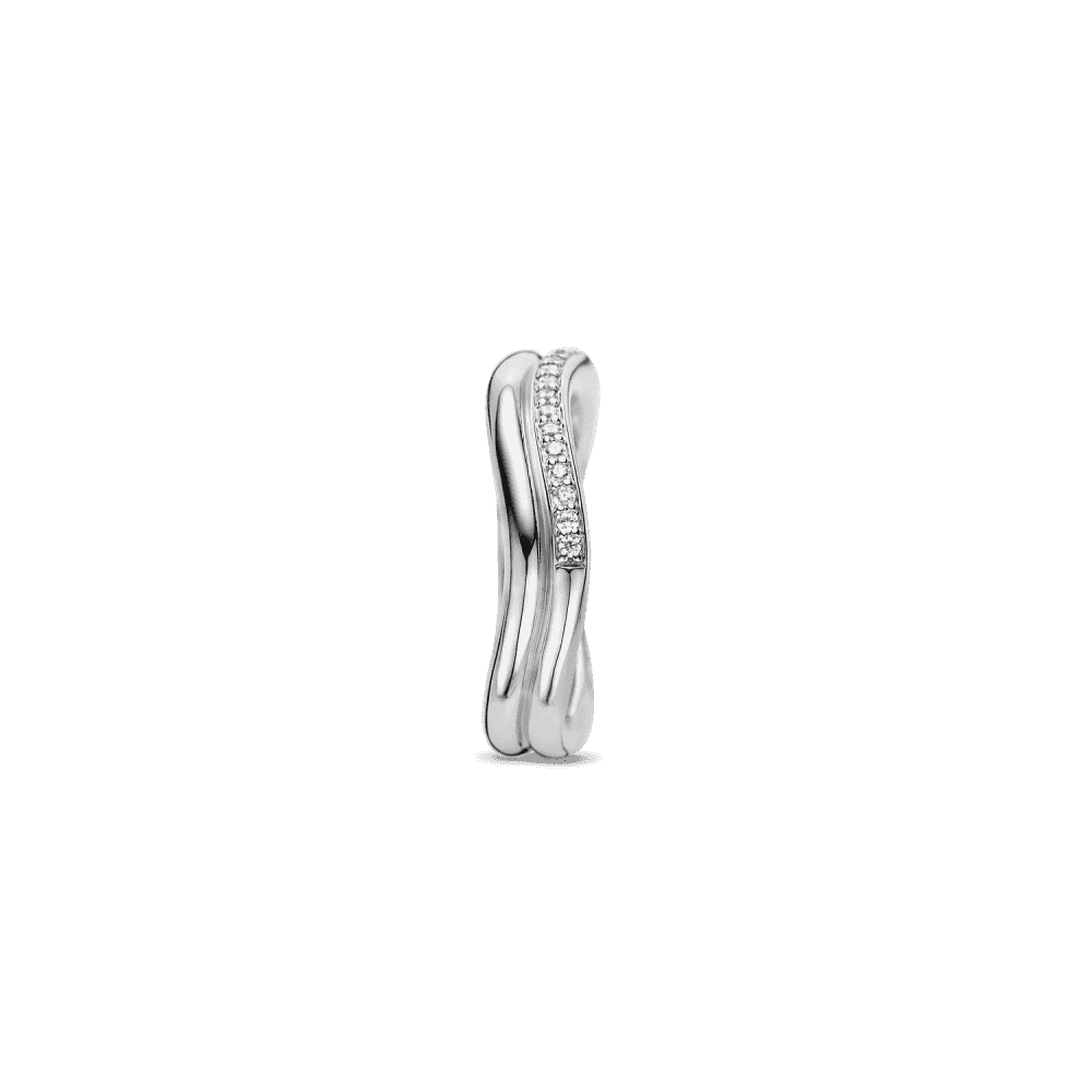 STERLING SILVER WITH PAVE ZIRCONIA