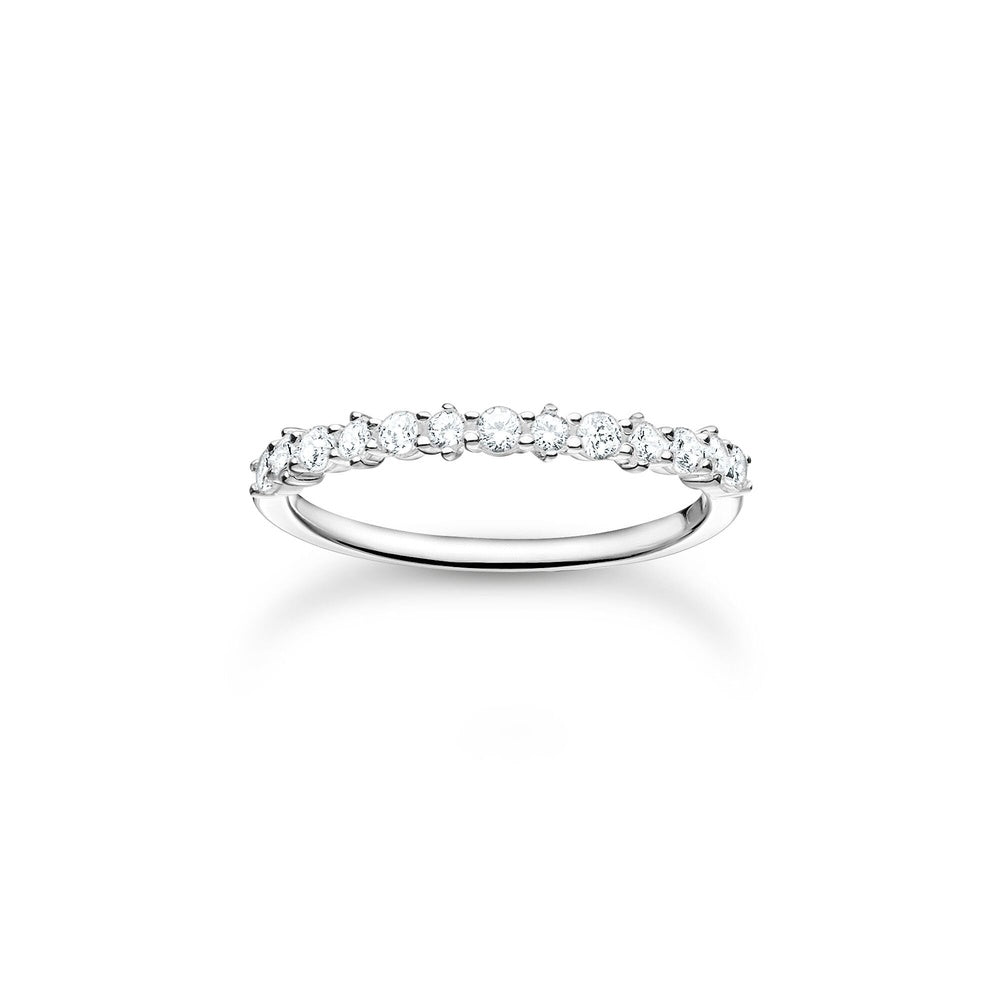 STERLING SILVER ZIRCONIA FILIGREE RING