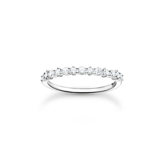 STERLING SILVER ZIRCONIA FILIGREE RING
