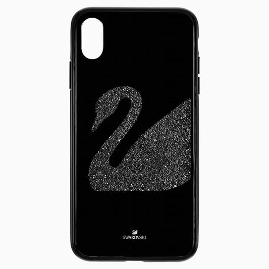 SWAN FABRIC SMARTPHONE CASE WITH INTEGRATED BUMPER, IPHONE® XS MAX, BLACK