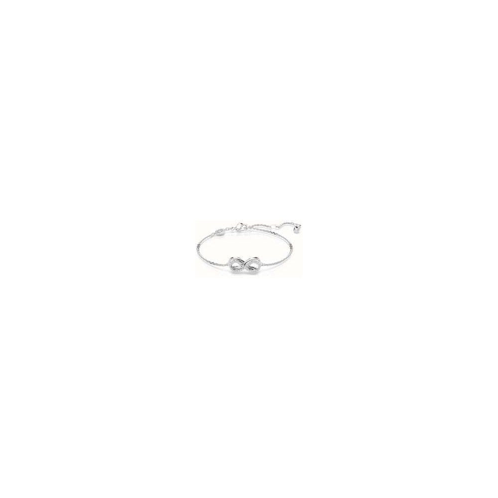 SWAROVSKI HYPERBOLA INFINITY WHITE RODIUM PLATED BRACELET