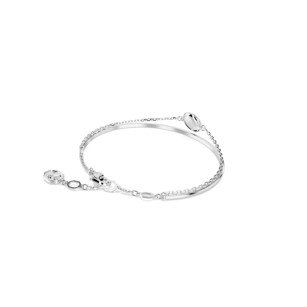 SWAROVSKI METEORA WHITE RHODIUM PLATED BANGLE