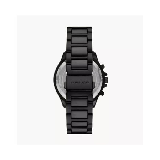 Sage, Chronograph, Black & Blue Dial, Gents Black Stainless Steel Watch