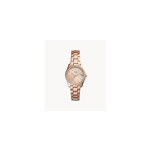 Scarlette Mini Three-Hand Date Rose Gold-Tone Stainless Steel Watch