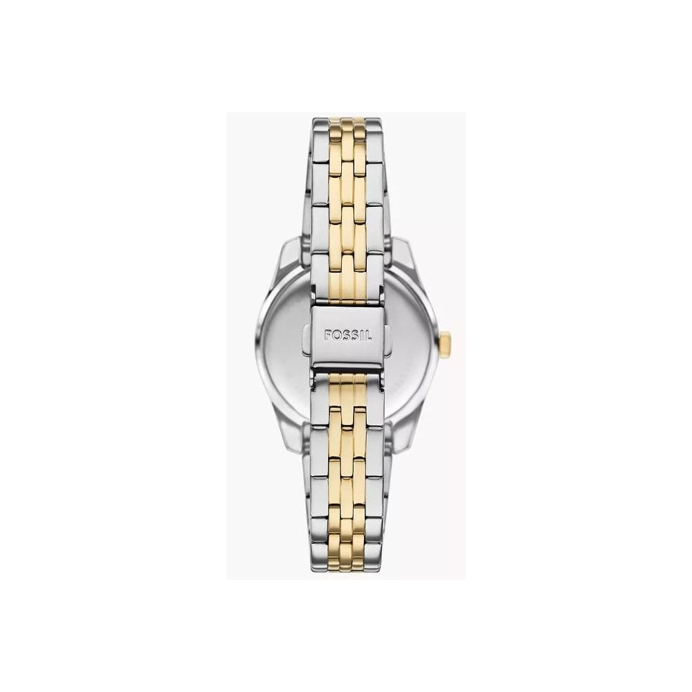 Scarlette Three-Hand, Date, Green Sunray Dial, Two-Toned Ladies Stainless Steel Watch