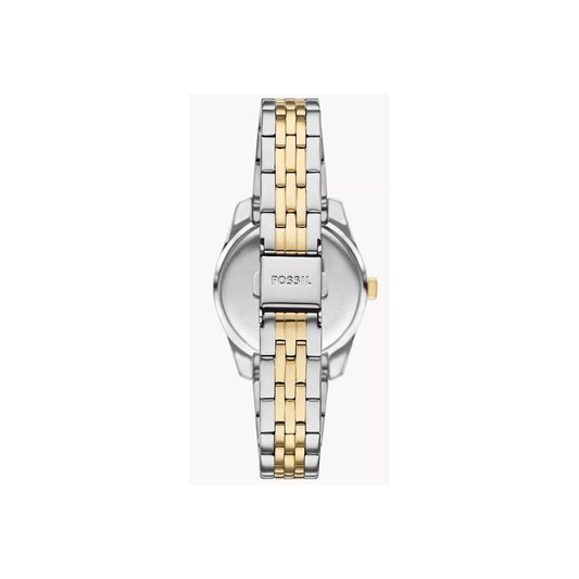 Scarlette Three-Hand, Date, Green Sunray Dial, Two-Toned Ladies Stainless Steel Watch