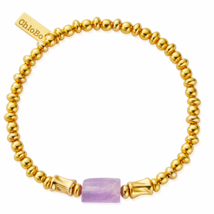 GOLD CALMING SPIRIT STONE BRACELET