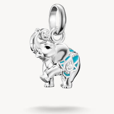 Turquoise Elephant Connect Charm