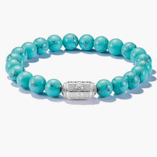 Silver Turquoise Bead Thomas Sabo Bracelet