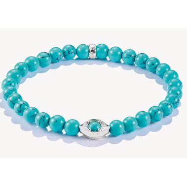 Silver Turquoise Eye Bead Thomas Sabo Bracelet Elyndra