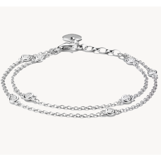 CZ Double-Row Bracelet